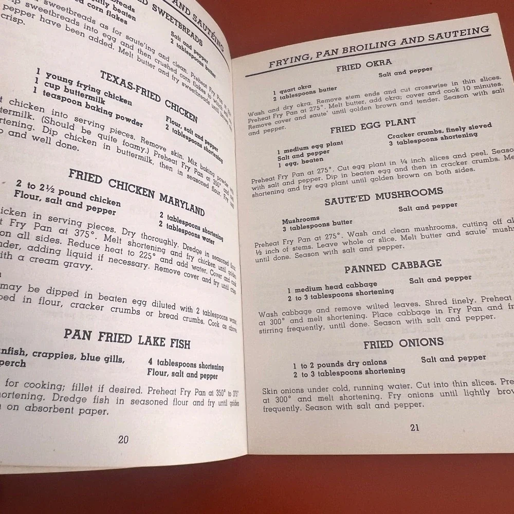 Vintage 1957 Fleetwood Control Master Recipe Book by Presto Appliances Manual